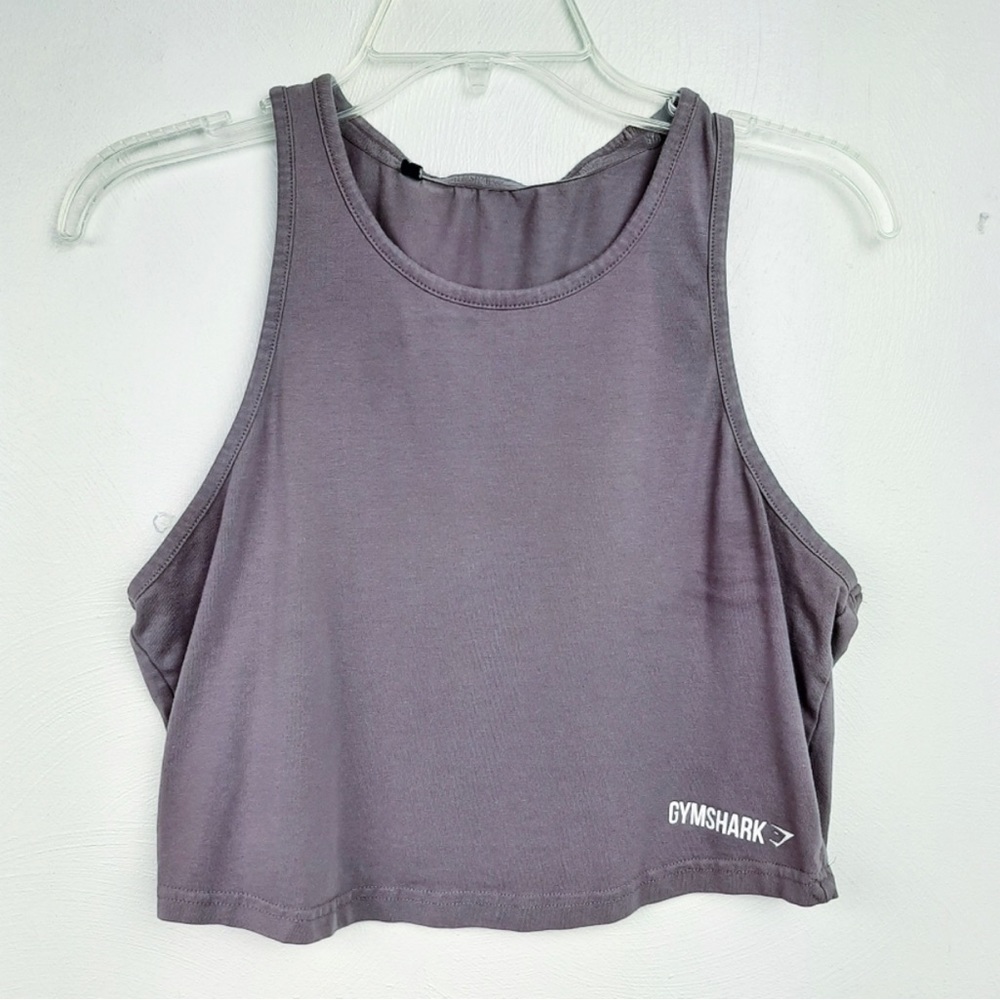 Gymshark Cropped Tank Top Athletic Workout Purple